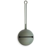 Mushie Dummy Holder Pacifier Case Storage with Strap | Fit up to 3 Dummies | Made of Non-Toxic Food Grade Silicone | Dishwasher Safe for Easy Cleaning | Suitable for All Pacifiers (Dried Thyme)