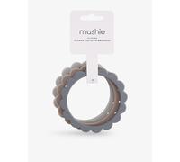Mushie Mushie Pearl Pack-Of-Three Silicone Teething Bracelets Dove Gray/Steel/Stone 1Size