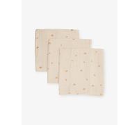Mushie Mushie Printed Pack Of Three Cotton Muslin Cloth Set Rainbows 1 Size