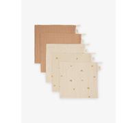 Mushie Mushie Square Shape Five-Piece Cotton Muslin Cloth Set Rainbow Combo 1 Size