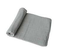 Mushie Muslin Baby Swaddle Blanket | Baby & Toddler Swaddle | Material: 100% Organic Cotton | Pre-Washed for Softness | Breathable | Keep Child Warm & Cuddly (Belgian Grey)