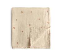 Mushie Muslin Baby Swaddle Blanket | Baby & Toddler Swaddle | Material: 100% Organic Cotton | Pre-Washed for Softness | Breathable | Keep Child Warm & Cuddly (Rainbow)