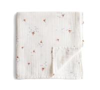 Mushie Muslin Baby Swaddle Blanket | Baby & Toddler Swaddle | Material: 100% Organic Cotton | Pre-Washed for Softness | Breathable | Keep Child Warm & Cuddly (Boats)