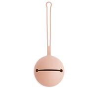 Mushie Pacifier Case | Silicone Dummy Holder Case with Strap | Fit up to 3 Dummies | Food Grade Silicone | Dishwasher Safe for Easy Cleaning | Suitable for Every Pacifier (Blush)