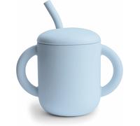 Mushie Silicone Training Cup + Straw | Baby Sippy Cup with Straw 6+ Months Firs