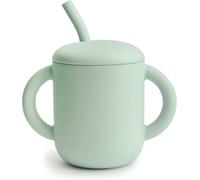 Mushie Silicone Training Cup + Straw | Baby Sippy Cup with Straw 6+ Months Firs