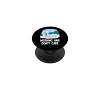 Mushing Hair Alaska Sled Dog Team Husky Dog Sledder Sled Dog PopSockets Adhesive PopGrip