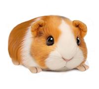 Mushplushies Guinea Pig Stuffed Animal, Cute Guinea Pig Plush for Kids, Realistic Stuffed Animals Small Live Animals Toys for Boys Girls Children's Christmas Birthday Gifts(Yellow-Brown)