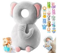 Mushplushies Head Protector, Adjustable Baby Head Protection Backpack, Mush Plush Head Protection Backpack, Mushplushies Backpack, Head Protection Pillow for Walking Crawling (Elephant)