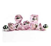 Mushroom 7PCS DND Polyhedral Dice Set, Cartoon Mushroom Dice for Role Playing Dice Games and RPG MTG Table Games