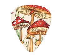 Mushroom Acoustic GuitarGuitar Picks 12 Pcs, Electric Guitar Essential Thick And Thin Guitar Plectrums Students 0.46 0.96 0.71 Mm
