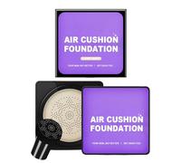 Mushroom Air Cushion CC Cream Foundation, Small Mushroom Moisture Cushion Foundation Is Easy to Apply Without Clogging Pores, BB Cream Concealing, Makeup, 4.1x7cm, 20g, Lvory Whtie