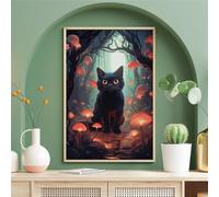 Mushroom Animal Cat Jigsaw Puzzles for Adults 500 Pieces Educational Toys Challenging Game 500 Piece Puzzles for Adults for The Whole for Women Gifts for Men