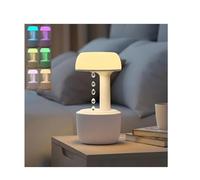 Mushroom Anti Gravity Humidifier,2026 New 800ml Reverse Flow Rain Humidifier with Suspended Water Drop & Clock,7Colors LED Night Light,Quiet Knob Control for Bedrooms,Yoga Spaces,Home Office Decor