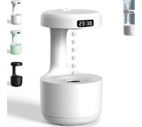 Mushroom Anti Gravity Humidifier, Antigravity Reverse Flow 800ml Large Capacity Reverse Flow Rain Cloud Humidifier, Quiet for Office Home Decor(White)