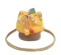Mushroom Bag for Women | Fashion Shoulder Bag | Knitted Coin Purse, Crochet Purse, Knitted Shoulder Bag, Hand-Woven for Headphones, Earbuds, Stylish Accessory