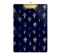 Mushroom Blue Pixel Therapy clipboard Waterproof for Nursing Student Trade Quest Size 9 x 12.5 Tabla para escribir