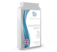 Mushroom Boost -120 Capsules - Lion's Mane, Reishi, Chaga, Cordyceps, Shitake & Maitake - Added Turmeric & Acerola Fruit - High Strength Beta-Glucans