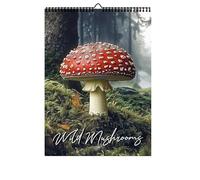 Mushroom Calendar 2026 Mushrooms Monthly Wall Calender 12 Month