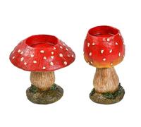 Mushroom Candle Holder, 2 Candle Holder, Decorative Mushroom Table Centerpiece Candle Stand for Room Decor