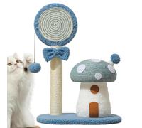 Mushroom Cat Climbing Frame, Mushroom-Shaped Cat Scratch Post, Scratch Post, Indoor Cute Tower Interactive Toy, Multifunctional Mushroom Poles, Sisal Board Scratcher for Living Room