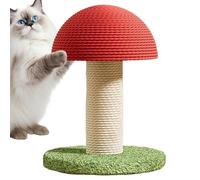 Mushroom Cat Tower - Scratching Post | Modern Playground for Kitten Activity, Training, Wellness | Indoor Outdoor Floor Furniture for Apartment, House, Birthday Gift