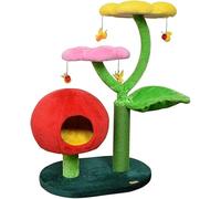 Mushroom Cats Nest Flower Cats Climbing Frame Cats Tree Two-in-one Sisal Pillar Cats Grinding Claw Flower Cats Paradise