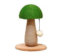 Mushroom Cats Scratching Post Climbing Tree Cats Scratcher with Teaser Toy Scratch Post Sisal Rope Furniture Protectors