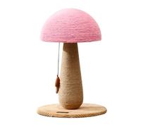 Mushroom Cats Scratching Post Climbing Tree Cats Scratcher with Teaser Toy Scratch Post Sisal Rope Furniture Protectors