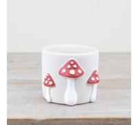 Mushroom Cement Autumn Pot Planter