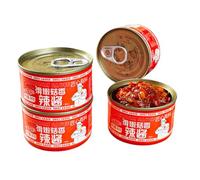 Mushroom Chili,Hot Pepper (80g/can) Mushroom,Authentic Condiments,Healthy dipping,Noodles,Soybean sauce,Table,Delicious Chinese