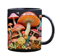 Mushroom Coffee Mug, Mushroom Ceramic Mug, Novelty Coffee Mugs Tea Cup, Water Cup Drink Cup Mushroom Mugs for Offices and Home (C, One S)