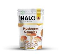 Mushroom Complex 1600mg - 90 Capsules - Reishi, Cordyceps, Lion's Mane, Maitake, Shitake & Chaga | 6 Mushroom Blend | Immune Support, Focus & Energy | Vegan Supplem (1 Month Supply) by Halo Nutrition