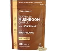 Mushroom Complex 8 - High Strength Lion's Mane, Chaga, Cordyceps, Reishi | Shiitake, Maitake, Oyster & Shaggy Mushroom Blend - Providing Polysaccharides - 120 Capsules - 100% Vegan - by Horbaach