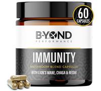 Mushroom Complex Supplements for Immune Support - Premium Lion’s Mane Mushroom Supplement Capsules with Chaga, Maitake & Reishi Mushroom - Supplement for Women & Men by B-Yond Performance, 60 Capsules