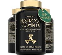 Mushroom Complex with Ashwagandha KSM-66 - Superblend of 8 Mushrooms