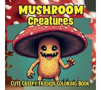 Mushroom Creatures: Cute Creepy Friends Coloring Book Featuring Kawaii Mushrooms & Adorable Fungi Monsters (Cute Creepy Friends Coloring Books)