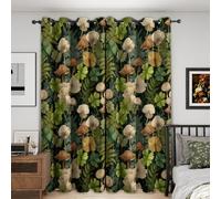 Mushroom Curtains Blackout for Home Decor,