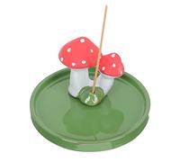 Mushroom Decor Trinket Tray Cute Mushroom Incense Holder Handmade Incense Stick Burner Nature Theme Incense Tray Adorable Home Decoration Accessories Mushroom Decor Trinket Tray