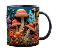Mushroom Design Mugs, Handcrafted Ceramic Mug with Fungi-Shaped, Adorable Toadstool Mugs, Whimsical funguus Mug, Contemporary Ceramic Mug for Coffee, Whimsical Funguus Mugs for