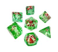 Mushroom Dice Set | Role Playing Game Dice | Polyhedral Resin Set for Role Playing Games, of 7 Small Tabletop Game