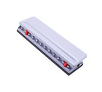 Mushroom Discbound Hole Puncher with Alignment Guide 12 Holes Paper Punches for Notebook Planner Document Binding Paper Cutter with Ruler