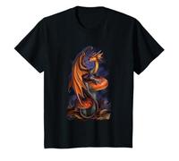 Mushroom Dragon Anne Stokes Collection Halloween Kids T-Shirt