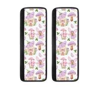 Mushroom Fairy House Refrigerator Door Handle Covers Set of 2, Non Slip Adjustable Fridge Handle Covers, Appliance Handle Covers for Dishwasher Oven Kitchen Decor