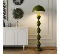 Mushroom Floor Lamp with Iron Shade, Dimmable Standing Light for Modern Bedroom, Living Room, and Office