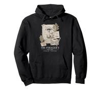 Mushroom Forager Field Notes Vintage Botanical Pullover Hoodie