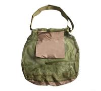 Mushroom Foraging Bag, 42x42cm Mesh Harvesting Bag, Ventilated Design Keeps Fresh, Adjustable Strap for Hiking Camping(Green)