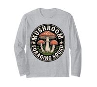Mushroom Foraging Squad Vintage Mycology Hunter Long Sleeve T-Shirt