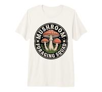 Mushroom Foraging Squad Vintage Mycology Hunter Premium T-Shirt