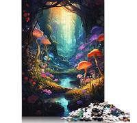 Mushroom Forest 500 Piece Jigsaw Puzzle for Adults & Age 18 Years Up - Family Activity Jigsaw Puzzles Educational Games Difficult And Challenge 500pcs (52x38cm)